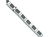 Chisel Stainless Steel Grey Cable Bracelet - 8.5 inches