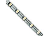 Chisel Stainless Steel 24k Gold Plated Bracelet - 8.75 inches