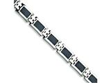 Chisel Stainless Steel Carbon Fiber Bracelet - 9.25 inches