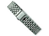 Chisel Stainless Steel Brushed and Polished Bracelet