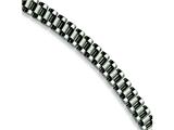 Chisel Stainless Steel Brushed and Polished Bracelet - 8.5 inches
