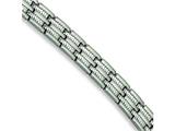Chisel Stainless Steel Brushed and Polished Bracelet - 8.75 inches
