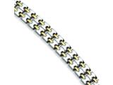 Chisel Stainless Steel Gold Plated Bracelet - 8.75 inches