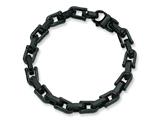 Chisel Stainless Steel Black Plated Bracelet - 8.5 inches