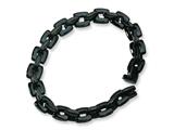 Chisel Stainless Steel Black Plated Bracelet - 9 inches