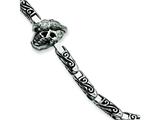Chisel Stainless Steel Skull with Diamond Bracelet - 8.5 inches