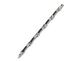 Chisel Stainless Steel and Stingray Patterned Fancy Link Bracelet - 8.5 inches