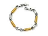Chisel Stainless Steel and Gold Color IP - 8.5 inches