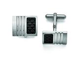 Chisel Stainless Steel Carbon Fiber Cuff Links