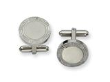 Chisel Stainless Steel Greek Key Cuff Links