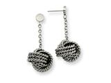 Chisel Stainless Steel Knot Dangle Post Earrings