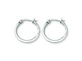 Chisel Stainless Steel 16mm Diameter Hoop Earrings
