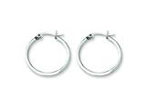 Chisel Stainless Steel 20mm Diameter Hoop Earrings
