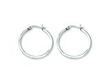 Chisel Stainless Steel 25mm Diameter Hoop Earrings
