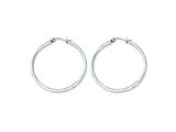 Chisel Stainless Steel 35mm Diameter Hoop Earrings
