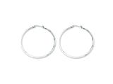 Chisel Stainless Steel 40mm Diameter Hoop Earrings