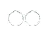 Chisel Stainless Steel 35mm Diameter Hoop Earrings