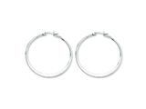 Chisel Stainless Steel 40mm Diameter Hoop Earrings