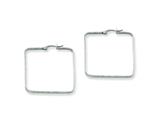 Chisel Stainless Steel 40mm Square Hoop Earrings