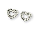 Chisel Stainless Steel CZ Earrings