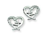 Chisel Stainless Steel CZ Earrings