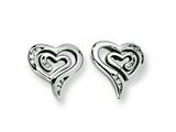 Chisel Stainless Steel CZ Earrings