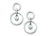 Chisel Stainless Steel CZ Earrings