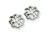 Chisel Stainless Steel CZ Earrings