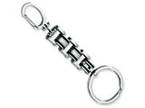 Chisel Stainless Steel Black Rubber Key Chain
