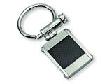 Chisel Stainless Steel Black Carbon Fiber Key Chain