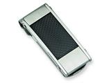 Chisel Stainless Steel Black Carbon Fiber Money Clip