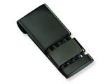 Chisel Stainless Steel Black-plated Money Clip