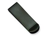 Chisel Stainless Steel Black-plated Money Clip