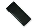 Chisel Stainless Steel Black-plated Money Clip