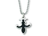 Chisel Stainless Steel Carbon Fiber Necklace - 22 inches