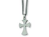 Chisel Stainless Steel Cross Necklace - 22 inches