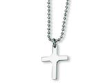 Chisel Stainless Steel Cross Necklace - 22 inches