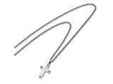 Chisel Stainless Steel Cross Necklace - 22 inches