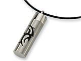Chisel Stainless Steel Black Accent Necklace - 18 inches