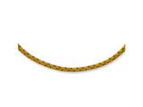 Chisel 4.0mm Genuine Leather Weave Necklace with a Stainless Steel Lobster Clasp- 18 inches