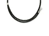 Chisel 3.0mm Genuine Leather Weave Necklace - 20 inches