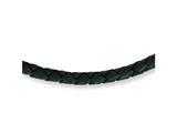 Chisel 3.0mm Genuine Leather Weave Necklace - 18 inches