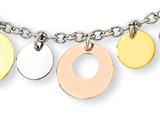 Chisel Stainless Steel and Gold and Rose Color IP - 18 inches