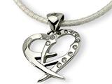Chisel Stainless Steel CZ Pendant Necklace - 18 inches