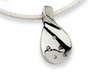 Chisel Stainless Steel CZ Pendant Necklace - 18 inches