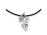 Chisel Stainless Steel CZ Pendant Necklace - 18 inches