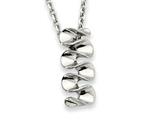 Chisel Stainless Steel Pendant Necklace - 18 inches