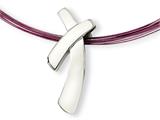 Chisel Stainless Steel Pendant on Rose Wire Necklace - 16 inches
