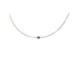 Chisel 6`S Wire Dyed Cultured Black Pearl Necklace - 18 inches