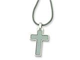 Chisel Stainless Steel Cross Pendant Necklace - 20 inches